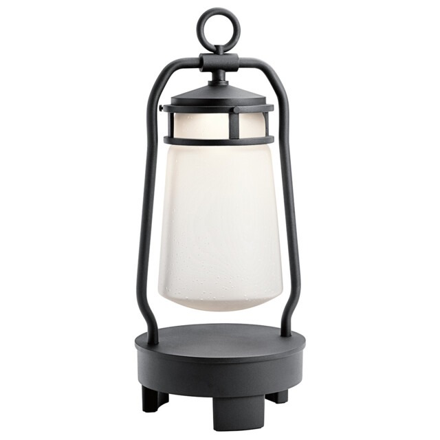 Lyndon Integrated LED Outdoor Portable Bluetooth Speaker Lantern, UK Plug, Textured Black, IP44 - image 1