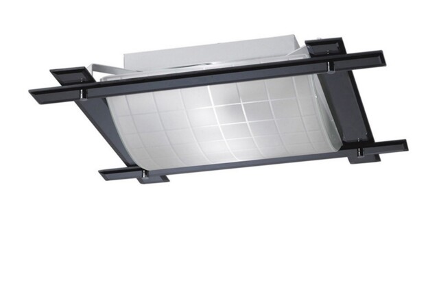 Leo Flush Ceiling 3 Light Black Chrome, Smoked Mirror - image 1
