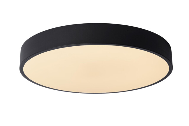 Unar Modern Flush Ceiling Light - Ø 39.5cm- LED Dim. - 1x24W 2700K - 3 StepDim - Black - image 1