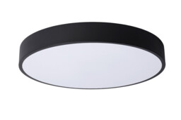 Unar Modern Flush Ceiling Light - Ø 39.5cm- LED Dim. - 1x24W 2700K - 3 StepDim - Black - thumbnail 2