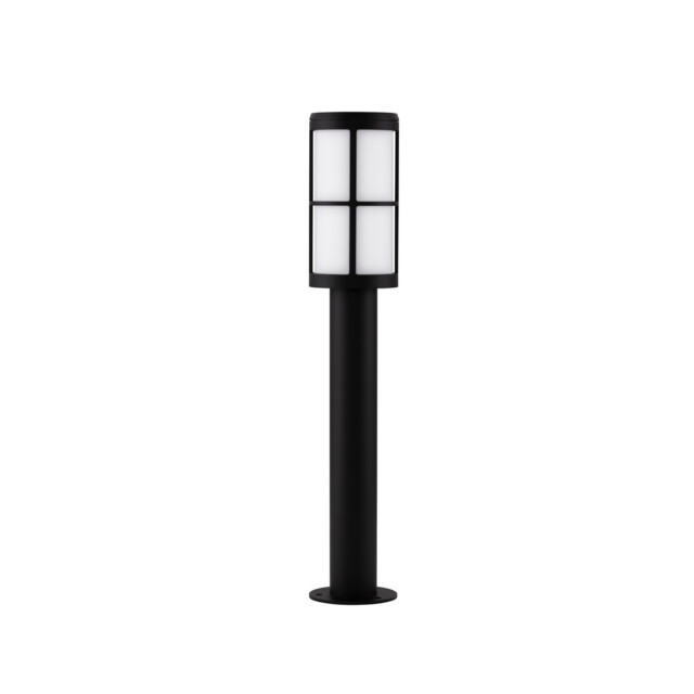 Stone Outdoor Bollard Black Aluminium LED E27 IP54 - image 1