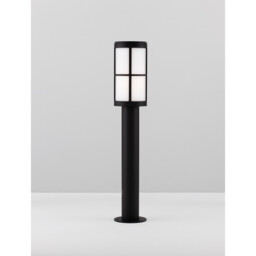 Stone Outdoor Bollard Black Aluminium LED E27 IP54 - thumbnail 5
