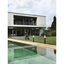 Stone Outdoor Bollard Black Aluminium LED E27 IP54 - thumbnail 2