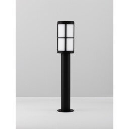 Stone Outdoor Bollard Black Aluminium LED E27 IP54 - thumbnail 3