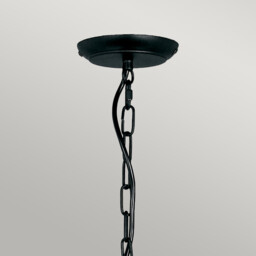 Artisan 5 Light Chandelier Black Finish, E14 - thumbnail 2