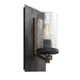 Feiss Angelo 1 Light Wall Light Weathered Oak - thumbnail 1