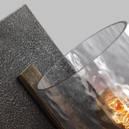 Feiss Angelo 1 Light Wall Light Weathered Oak - thumbnail 2