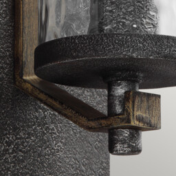 Feiss Angelo 1 Light Wall Light Weathered Oak - thumbnail 3