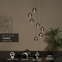Tamino Pendant light Ø52cm LED Dim. 3000K - Black - thumbnail 2