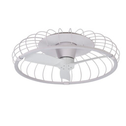 Nature LED Dimmable Ceiling Light & 30W DC Reversible Fan, White Remote & APP Control - thumbnail 1