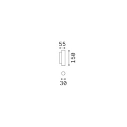 Look 15cm Up & Down Wall Lamp White 2x LED 900lm 3000K - thumbnail 2