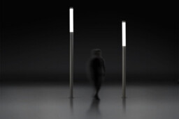 Lyon Outdoor LED Bollard Urban Grey, Opal IP65 3000K Dimmable - Special Offer - thumbnail 2