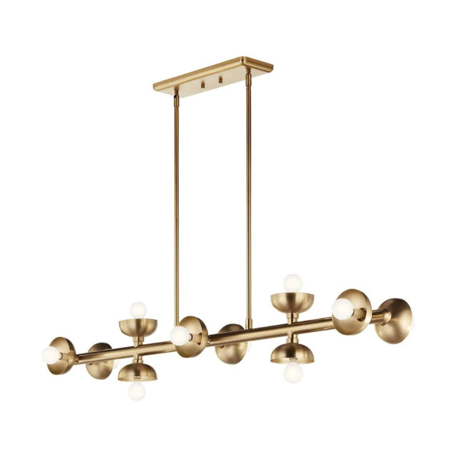 Kichler Palta Bar Pendant Ceiling Light Contemporary Champagne Bronze 10x E14 - image 1