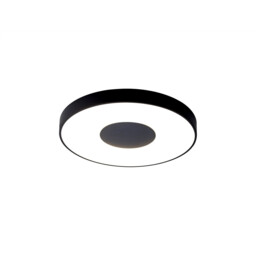 Coin Round Ceiling 80W LED With Remote Control 2700K-5000K, 3900lm, Black, 3yrs Warranty