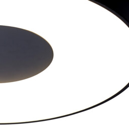 Coin Round Ceiling 80W LED With Remote Control 2700K-5000K, 3900lm, Black, 3yrs Warranty - thumbnail 5