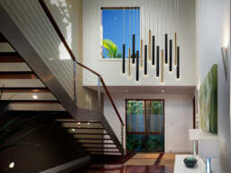Varas Ultra Slim 14 Light Suspension Hanging Light, Gold & Matt Black, Maximum Height 3 meters - thumbnail 2