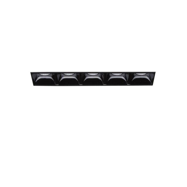 Lika LED 5 Light Recessed Spotlight Black - image 1