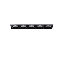Lika LED 5 Light Recessed Spotlight Black