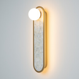 Blink LED Wall Lamp Brass - thumbnail 3