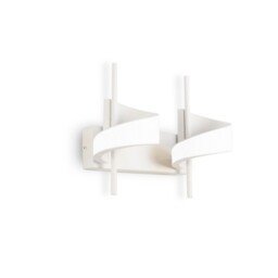 Tsunami 2 Light Spiral Wall Lamp, 24W LED, 3000K, 1800lm, Sand White