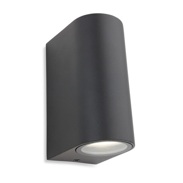 Scenic 2 Light Up Down Wall Light Gun Metal IP44, GU10