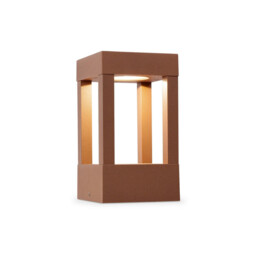 Agra 20cm Outdoor Pedestal Light Brown 2700K IP55
