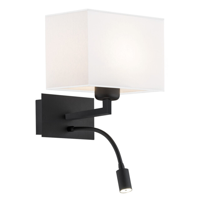 Hilary Reading Wall Light White, Black Structure 560lm 3000K - image 1