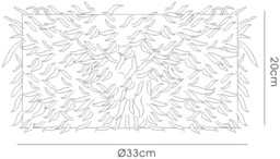 Arqus Feather Shade Red 330mm x 200mm - thumbnail 3