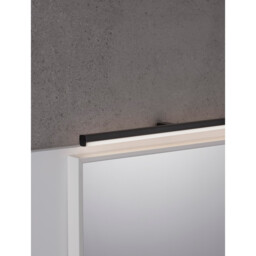 Glim Bathroom Over Mirror Light Black Aluminium LED 18W 1922Lm 3000K IP44 - thumbnail 2