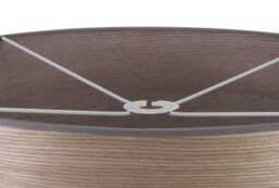Jerusalem Round, 600 x 210mm Wood Effect Shade, Grey Oak, White Laminate - thumbnail 5
