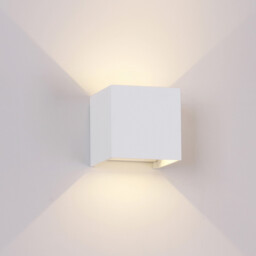 Davos Square Wall Lamp, 2 x 6W LED, 4000K, 1100lm, IP54, Rust Brown, 3yrs Warranty - thumbnail 5