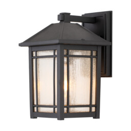 Quoizel Cedar Point Outdoor Wall Lantern Black, IP44