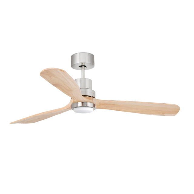 Lantau 132cm LED Ceiling Fan Matt Nickel - Pine Blades - image 1