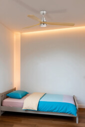 Lantau 132cm LED Ceiling Fan Matt Nickel - Pine Blades - thumbnail 2