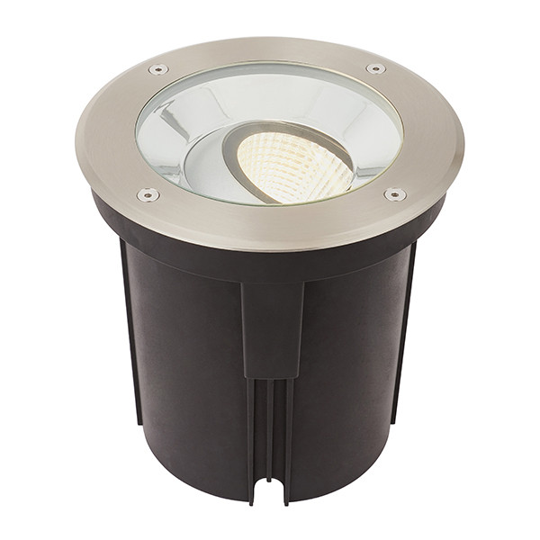 Hoxton Outdoor 16.5W LED Recessed Ground Light Brushed Stainless Steel, IP67, 3000K - image 1