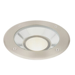 Hoxton Outdoor 16.5W LED Recessed Ground Light Brushed Stainless Steel, IP67, 3000K - thumbnail 3