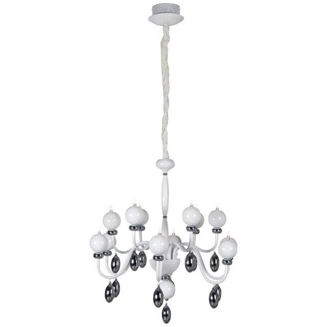Hip Hop Multi Arm Chandeliers White Acrylic