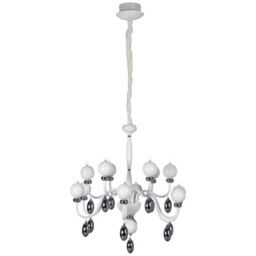 Hip Hop Multi Arm Chandeliers White Acrylic