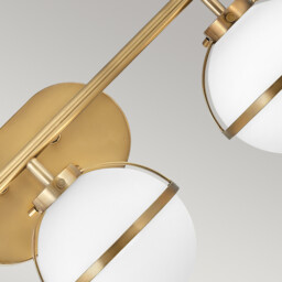 Hinkley Hollis Bathroom Wall Lamp Heritage Brass, IP44 - thumbnail 5