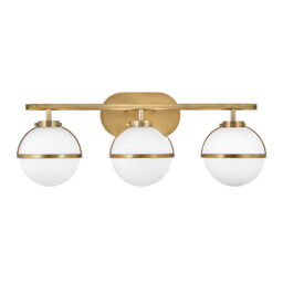 Hinkley Hollis Bathroom Wall Lamp Heritage Brass, IP44