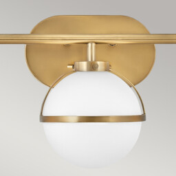 Hinkley Hollis Bathroom Wall Lamp Heritage Brass, IP44 - thumbnail 2