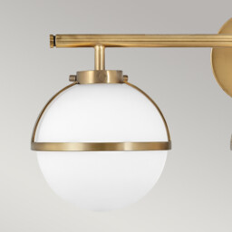 Hinkley Hollis Bathroom Wall Lamp Heritage Brass, IP44 - thumbnail 3