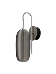 Jamestown Switched Wall Lamp, 1 x 6W LED, 4000K, 720lm, Polished Chrome, Black With Smoke Glass, 3yrs Warranty - thumbnail 5
