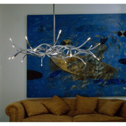 Aire Ceiling Round 6 Light G4 Vertical Arms, Polished Chrome, NOT LED/CFL Compatible - thumbnail 5