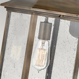 Hinkley Grant Outdoor Wall Lantern Burnished Bronze, IP44 - thumbnail 3