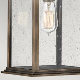 Hinkley Grant Outdoor Wall Lantern Burnished Bronze, IP44 - thumbnail 5