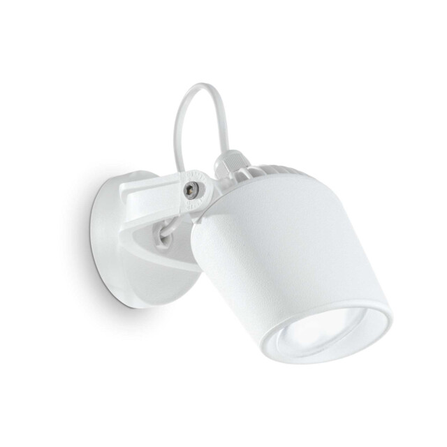 Minitommy 1 Light Outdoor Wall Spotlight White IP66, GU10