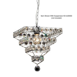 Kudo Crystal Pyramid Non-Electric SHADE ONLY Polished Chrome/Crystal