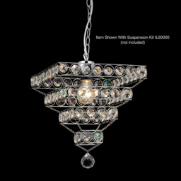 Kudo Crystal Pyramid Non-Electric SHADE ONLY Polished Chrome/Crystal - thumbnail 2