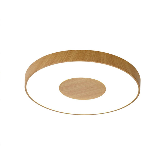 Coin Round Ceiling 100W LED With Remote Control 2700K-5000K, 6000lm, Wood Effect, 3yrs Warranty - image 1